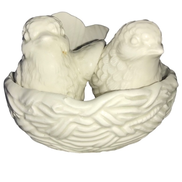 Fitz and Floyd Birds in Nest Salt and Pepper Shakers - Picture 1 of 9